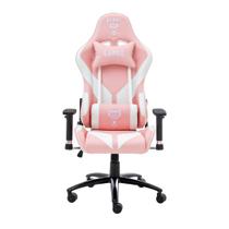 Cadeira gamer rosa e branco cl-cm081 - clanm