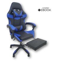 Cadeira Gamer Stillus Ergonômica Com Apoio Para Os Pés com Ebook