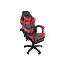 Cadeira Gamer Stillus Ergonômica Com Apoio Para Os Pés - Vermelho