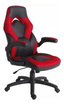 Cadeira Gamer Tela Mesh Até 100kg Vermelha 113x70x63cm
