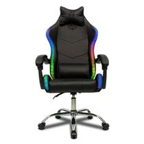 Cadeira Gamer TGT Heron RGB Espuma Moldada Reclinável Preto - TGT-HR-RGB01