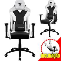 Cadeira Gamer ThunderX3 All White Com Encosto Reclinável de 135material sintético e Fibra de Carbono Com Base de Metal e Giratória Apoio de Braço 2D Cor Branca