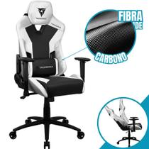 Cadeira Gamer ThunderX3 All White Para Escritório Suporta Até 120Kg Com Encosto Ergonômico e Apoio Para Lombar e Pescoço Alto Conforto Cor Branca Base de Metal