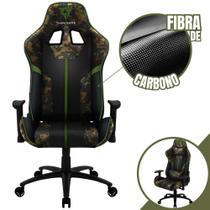 Cadeira Gamer ThunderX3 BC3 Verde Militar Camuflada Ergonômica com Estofado de material sintético Apoios de braços confortável