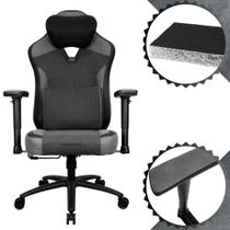 Cadeira Gamer ThunderX3 Loft Grafite Para Escritório Almofadas No Pescoço e Lombar Com Apoio de Braço Almofadado 2D