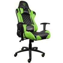 Cadeira Gamer THUNDERX3 TGC12 (Preta/Verde, até 120kg, encosto e braços ajustáveis)