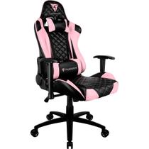 Cadeira Gamer Thunderx3 TGC12 Profissional, Até 120kg, Com Almofadas, Reclinável, Descanso de Braço 2D, Rosa e Preto - 78203