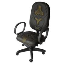 Cadeira Gamer Tt Efx Braço Corsa Costura Amarela