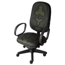 Cadeira Gamer Tt Efx Braço Corsa Costura Verde - Ecoflex
