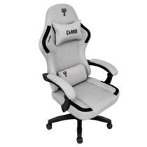 Cadeira Gamer Velt Silver Clanm Reclinável Tecido Cinza Cadeira Gamer Velt Silver Clanm Reclinável Tecido Cinza