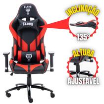 Cadeira Gamer Vermelha Escritório Giratória Ergonômica de Alta Qualidade MOUNT Para Jogos e Trabalhos de Longa Duração - Suporta até 150kg