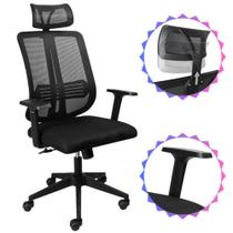 Cadeira Gamer Vinik Go Star Plus Com Encosto e Apoio de Pescoço Ajustáveis Assento Confortável Ergonômica Até 120kg Tela Mesh