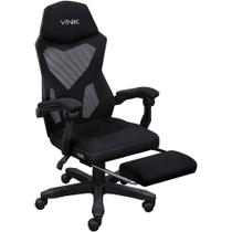 Cadeira Gamer Vinik Rocket, Com Ajuste de Altura e Inclinação, Suporta Peso Até 150Kg, Preta - CGR10PT