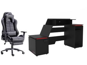 Cadeira Gamer XT Racer Reclinável Giratória Preta