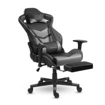 Cadeira Gamer Xt Racer Taycan Com Apoio De Pés Preta E Cinza