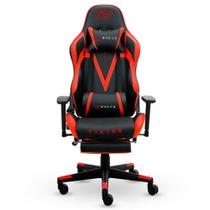 Cadeira Gamer XT Racer Viking Series, Até 120kg, Com Almofadas e Apoio de Pés, Reclinável, Descanso de Braço 3D, Preto e Vermelho - XTR-026 Cadeira Gamer XT Racer Viking Series, Até 120kg, Com Almofadas e Apoio de Pés, Reclinável, Descanso de Braço 3D, Preto e Vermelho - XTR-026