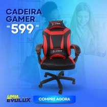 Cadeira Gamer XTreme Gamers Supra Preta e Vermelha Gaming