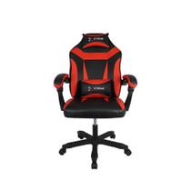 Cadeira Gamer Xtreme Suporta 120 Kg Reclinável Preto e Vermelho