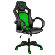 Cadeira Gamer Xzone CGR-02, Giratória, Encosto Reclinado - Preto/Verde