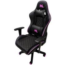 Cadeira Gaming MTEK MK01 (Ajustável) Preto/Rosa
