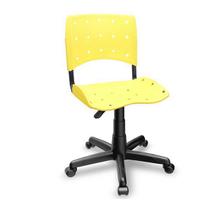 Cadeira giratória ergoflex amarela