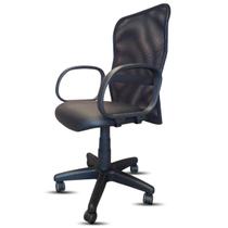 Cadeira Giratória Ergonômica Escritório Executiva Mesh NR17 Apoio Lombar Braços Home Office Secretária Diretor Anatômica Ajuste Altura Com Rodinha