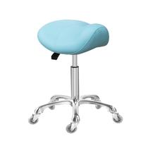 Cadeira giratória ergonômica rolante Antlu Saddle Stool Cyan