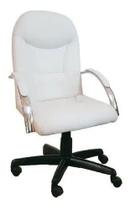 Cadeira Giratória Escritório Day Presidente Branca Relax Base Preta c/ Rodizio (100% Nacional)