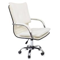 Cadeira giratória escritório material sintético desenho italiano Show de Cadeira branco
