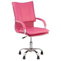 Cadeira giratória escritório material sintético desenho italiano Show de Cadeira pink