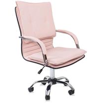 Cadeira giratória escritório material sintético desenho italiano Show de Cadeira rosa - Lt 288