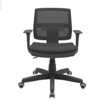 Cadeira giratória executiva Brizza preta, base stander Cadeira giratória executiva Brizza preta, base stander