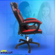 Cadeira Giratória Gamer XTreme Gamers Supra Preta e Vermelha Gaming - EVOLUX