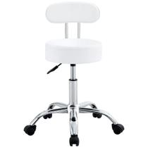 Cadeira Giratoria Mocho Manicure Com Encosto Branca N2232784 Conthey