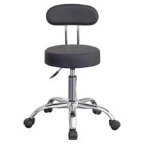 Cadeira Giratoria Mocho Manicure Com Encosto Preta N2232783 Conthey
