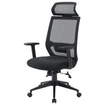 Cadeira Giratória NR-17 Genebra Presidente Fratini Polipropileno Revestido em Tela Preta Base Nylon Cadeira Giratória NR-17 Genebra Presidente Fratini Polipropileno Revestido em Tela Preta Base Nylon