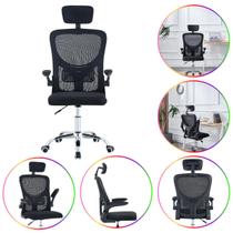 Cadeira Giratória Office Supreme Mesh Preta 360º