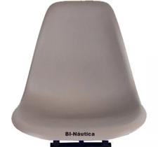 Cadeira Giratória Piloteiro para Barco de Alumínio Cor Cinza - BI-Náutica