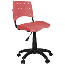 Cadeira giratória plástica ergoplax - cereja - Ultra Móveis Corporativo