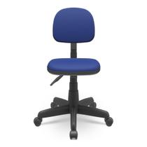 Cadeira giratória secretária slim azul