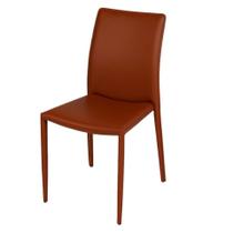Cadeira Glam Amanda Or Design Terracota Base Metal Cadeira Glam Amanda Or Design Terracota Base Metal