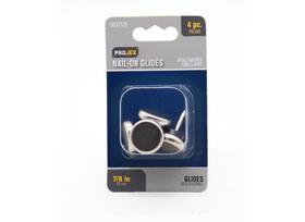 Cadeira Glide Projex de 2,22 cm Nail-On Nickel, pacote com 4