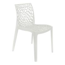 Cadeira Gruvyer Design Cozinha Sala de Estar Jantar Branco - Lianto Decor