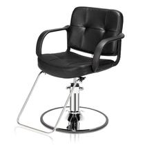 Cadeira Hidráulica Ajustável Preta para Salão OmySalon Cadeira Hidráulica Ajustável Preta para Salão OmySalon