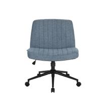 Cadeira Home Dt3 Dolly FS com rodinha Revestimento Fabric Blue 14603-4