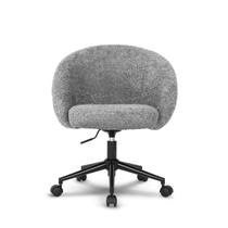 Cadeira Home DT3 Lizie com rodinha Revestimento Boucle Graphite 14730-5 Cadeira Home DT3 Lizie com rodinha Revestimento Boucle Graphite 14730-5