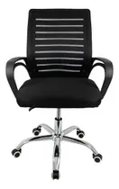 Cadeira Home Office Giratória Preta Tela Mesh Confortável Cadeira Home Office Giratória Preta Tela Mesh Confortável