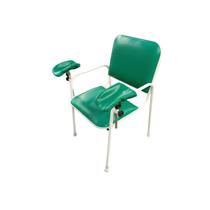 Cadeira Hospitalar Coleta de Sangue Standard Com Braçadeira Lateral Verde Bandeira