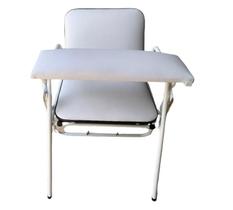 Cadeira Hospitalar Coleta Sangue Braço Frontal Ajustável Clínica Estofado Branco Cadeira Hospitalar Coleta Sangue Braço Frontal Ajustável Clínica Estofado Branco