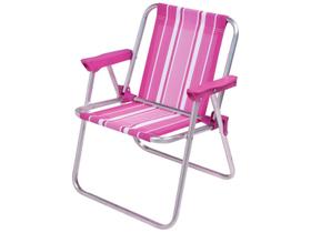 Cadeira Infantil Alta Alumínio Mor ( ROSA )